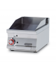 Fry top a gas da banco, 7kw, piastra liscia cromata,  superficie di cottura cm 36x51 - cm 40x70,5x28h