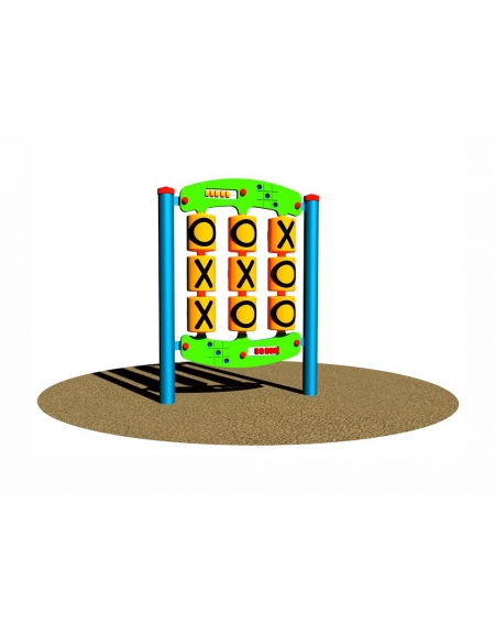 GIOCO SENSORIALE TRIS INCLUSIVO - DA INTERRARE O FILO PAVIMENTO - CM 9x98x115H