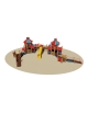 Villaggio parco giochi per disabili  - VERSIONE DA INTERRARE O FILO PAVIMENTO - cm 1170x1685x455h