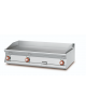 Fry top elettrico trifase-16,65kw da banco, piastra liscia, 3 zone di cottura cm 116x51, da 50 a 300 °C - dim. cm 120x70,5x28h
