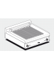 Griglia elettrica da banco trifase-8,16kw,  griglia con 2  zone di cottura diretta su resistenza inox cm 55x43 - cm 80x70,5x28h