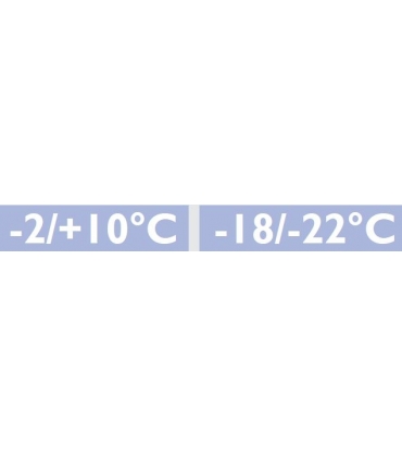 Positivo ( -2°+8°C ) / Negativo ( -18°-22°C ) 