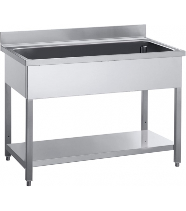 Lavatoio inox con vascone