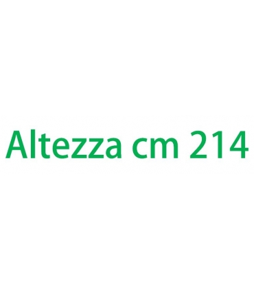 Altezza esterna cm 214