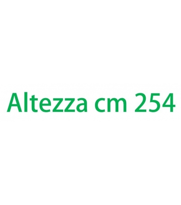 Altezza esterna cm 254