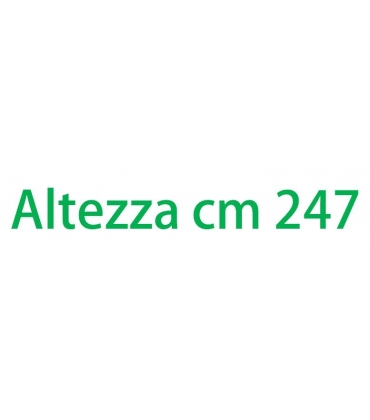 Altezza esterna 247 cm