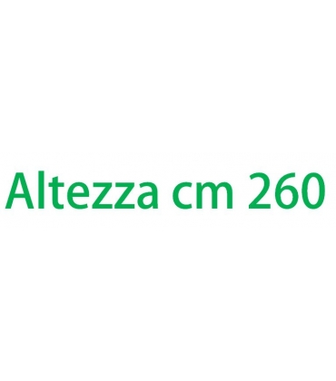 Altezza esterna cm 260