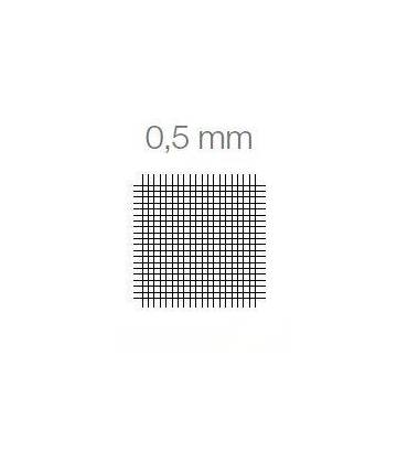 Dimensioni reali rete: 0,5 mm