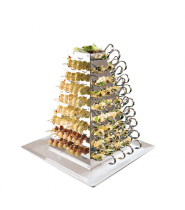 Display per buffet in acciaio inox