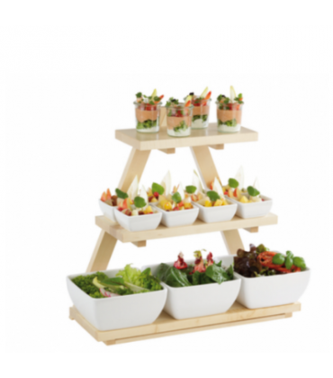 Display per buffet in legno