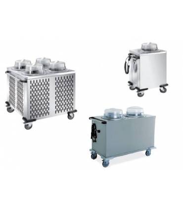 Carrelli sollevatori piatti / bicchieri livello costante