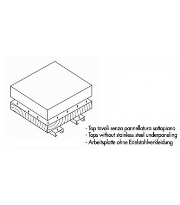 Senza pannellatura sottopiano inox