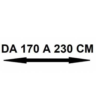 Da 170 a 230 cm