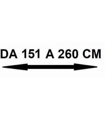 Da 151 a 260 cm