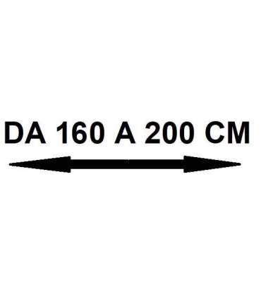 Da 160 a 200 cm