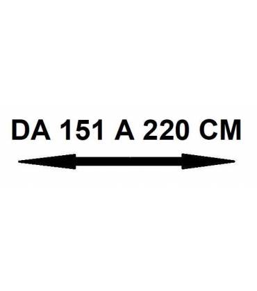 Da 151 a 220 cm