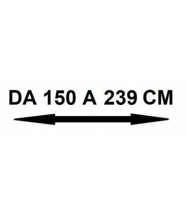 Larghezza da 150 a 239 cm