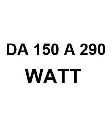 Da 150 a 290 watt