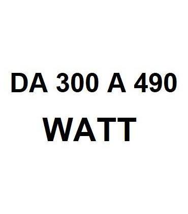 Da 300 a 490 watt