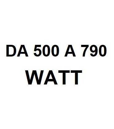 Da 500 a 790 watt