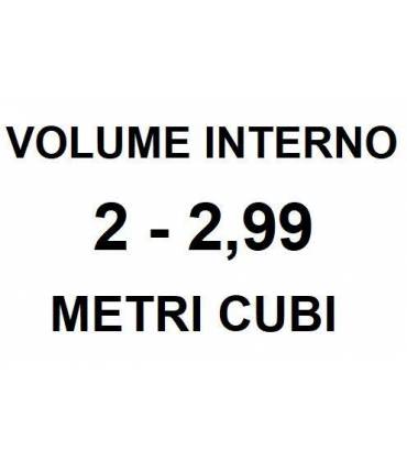 Volume interno da 2 a 2,99 Metri Cubi