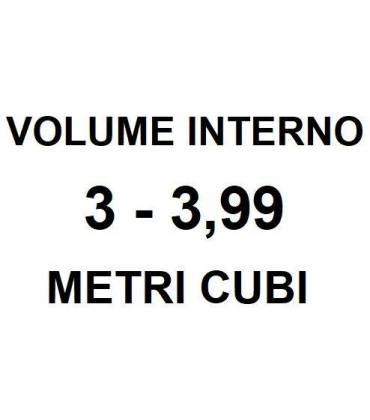 Volume interno da 3 a 3,99 Metri Cubi