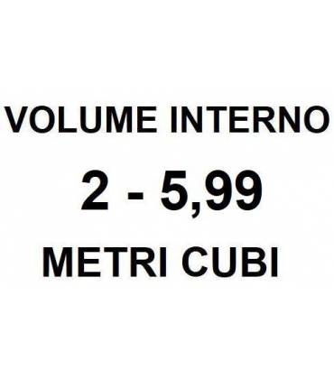 Volume interno da 2 a 5,99 Metri Cubi