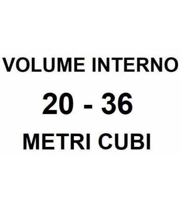 Volume interno da 20 a 36 Metri Cubi