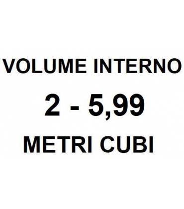 Volume interno da 2 a 5,99 metri cubi