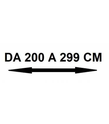 Da 200 a 299 cm