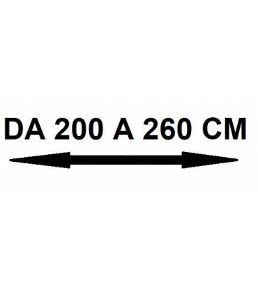 Da 200 a 260 cm