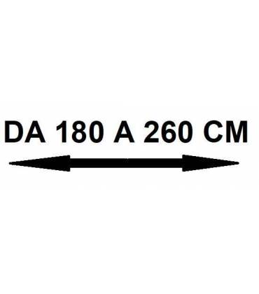 Da 180 a 260 cm