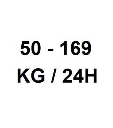Produzione giornaliera da 50 a 169 kg