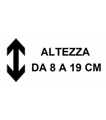 Altezza da 8 a 19 cm