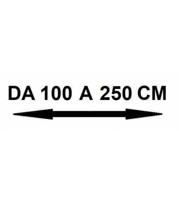 Larghezza da 100 a 250 cm