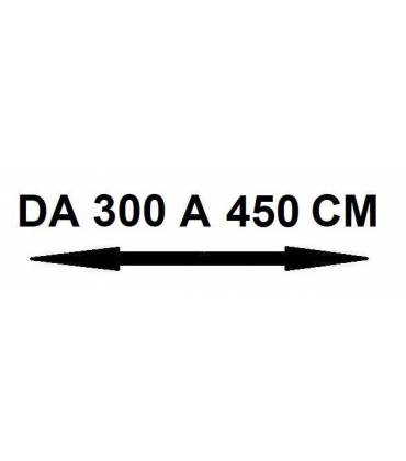 Larghezza da 300 a 450 cm