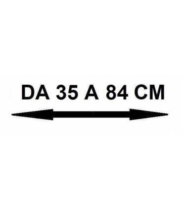 Larghezza da 35 a 84 cm