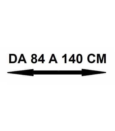 Larghezza da 85 a 140 cm