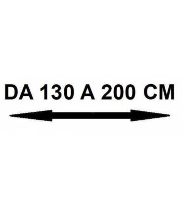 Larghezza da 130 a 200 cm