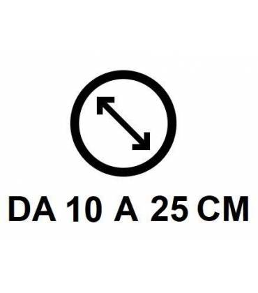 Diametro da 10 a 25 cm