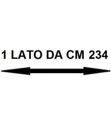 Con un lato da cm 234