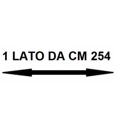 Con un lato da cm 254