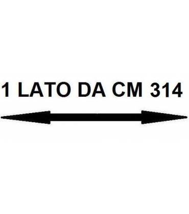 Con un lato da cm 314