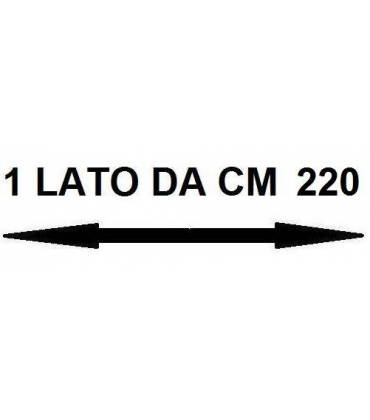 Con un lato da cm 220