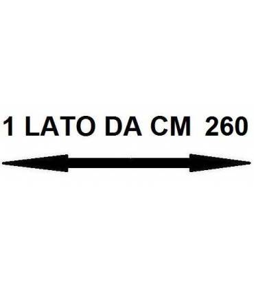 Con un lato da cm 260