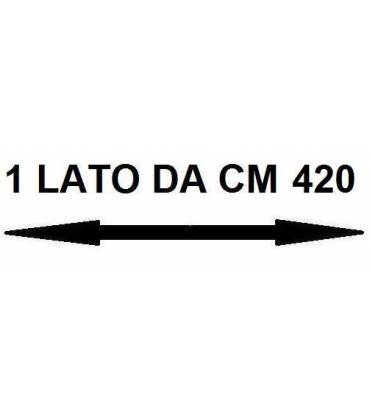 Con un lato da cm 420