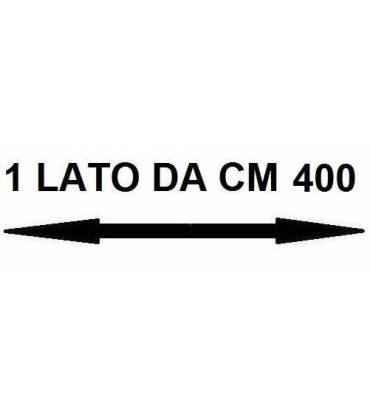 Con un lato da cm 400