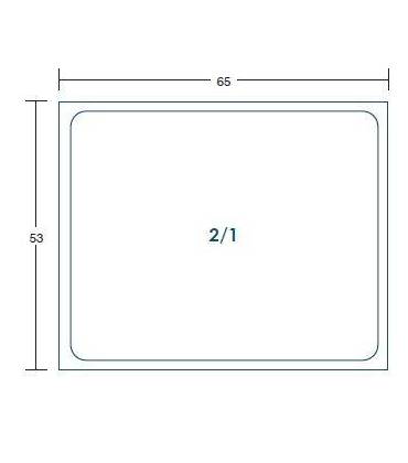 Per teglie grandi GN 2/1