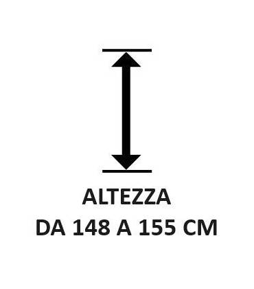 ALTEZZA DA 148 A 155 CM