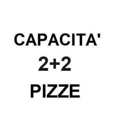 Capacità 2 pizze per camera (2+2)